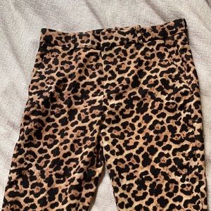 Cheetah print suit pants from Zara